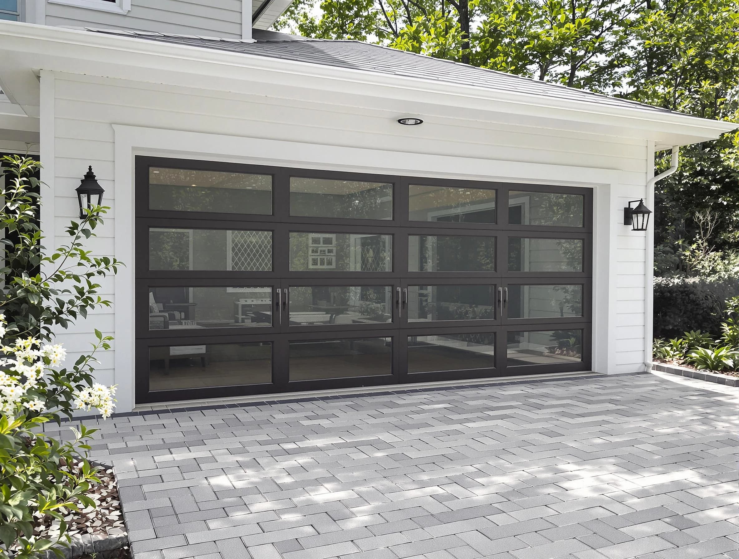 Chelsea Garage Door Repair design specialist presenting custom garage door options to Chelsea homeowner