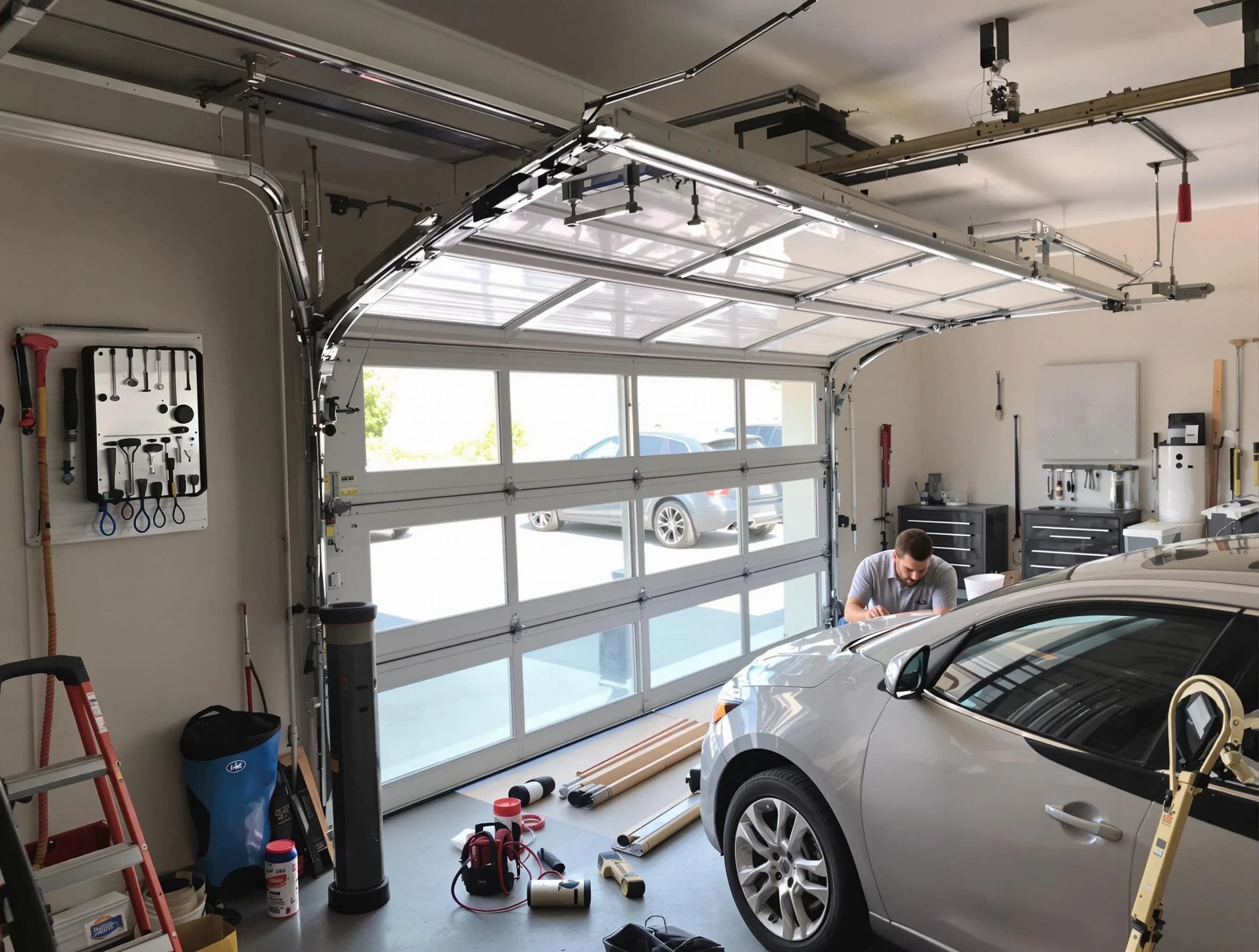 Garage door noise reduction service by Chelsea Garage Door Repair in Chelsea