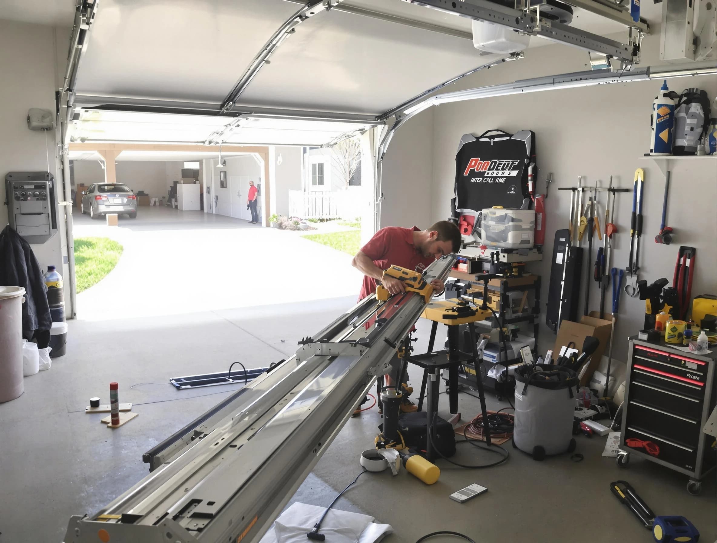 Chelsea Garage Door Repair expert performing track repair in Chelsea