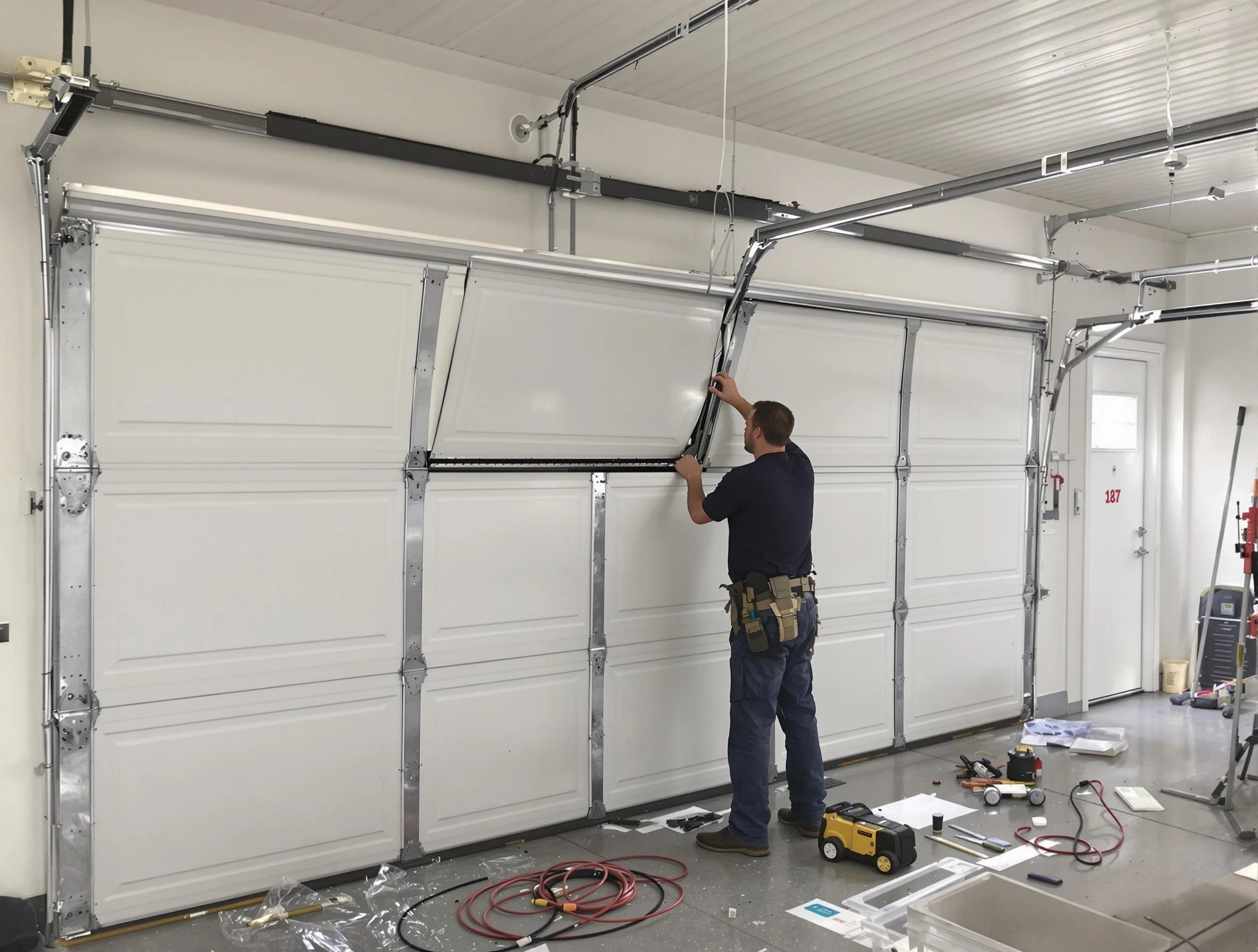 Garage Door Section Replacement in Chelsea
