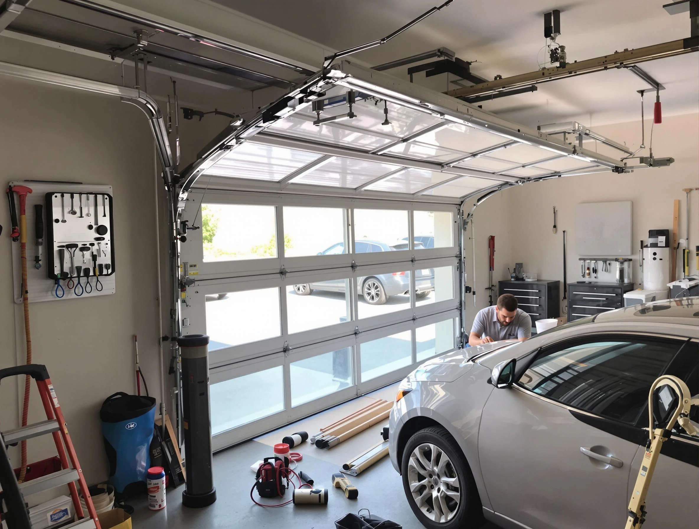 Garage door noise reduction service by Chelsea Garage Door Repair in Chelsea